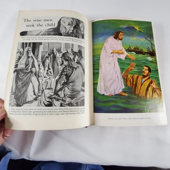 The Bible in Pictures Edited by Rev. Ralph Kirby Hardcover 1952 illustrated - Picture 13 of 16